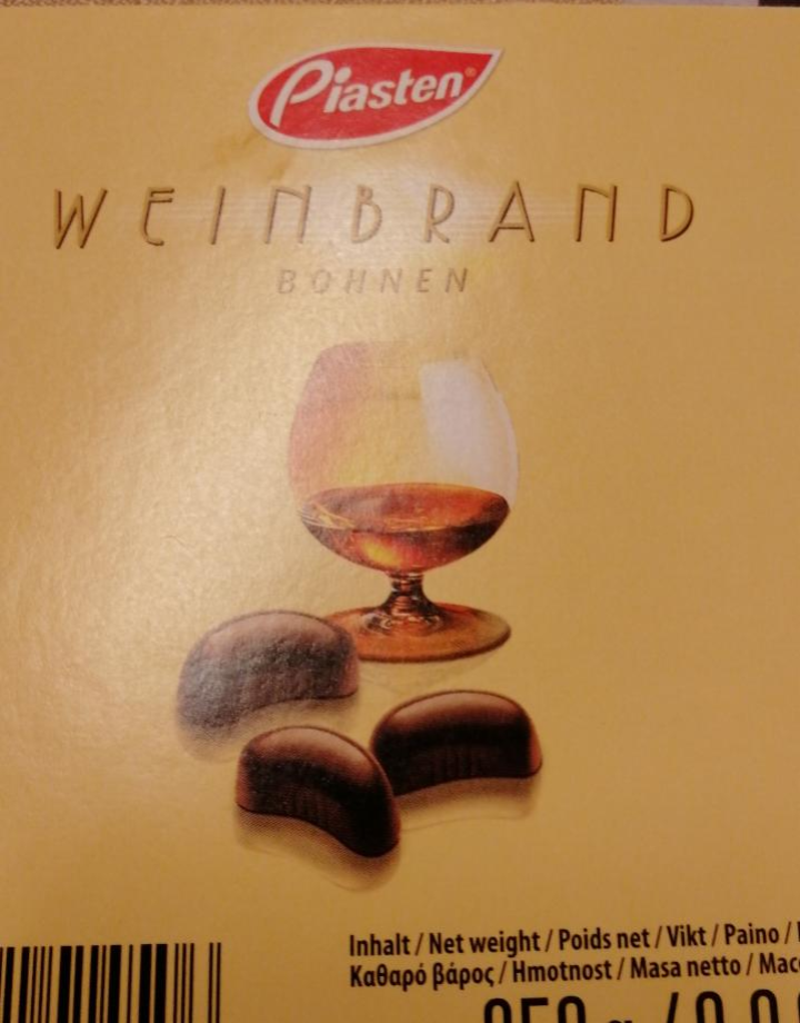 Fotografie - Weinbrand Bohnen Brandy bean Dark chocolate Piasten