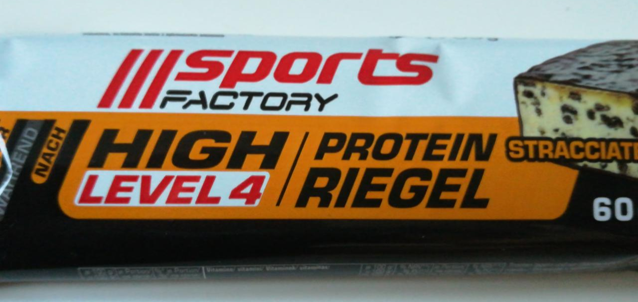 Fotografie - Sports Factory 40% Protein Riegel Stracciatella
