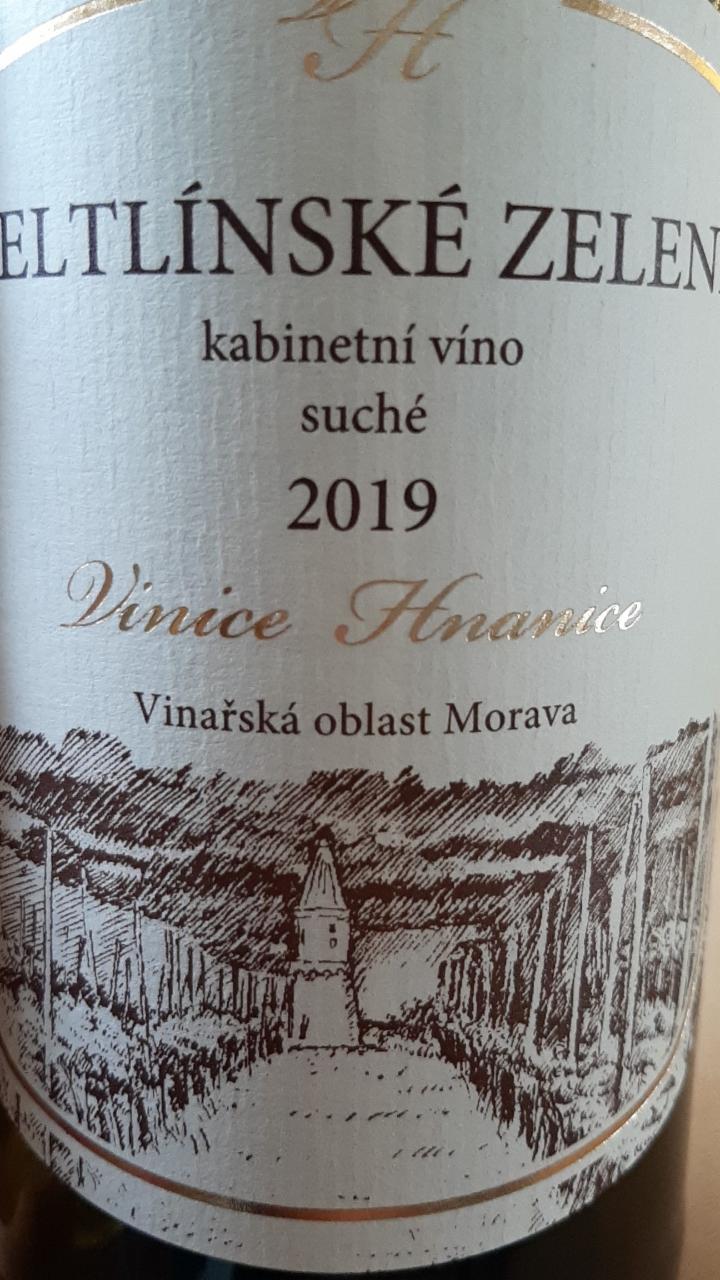 Fotografie - Veltlínské zelené kabinetní víno suché 2019