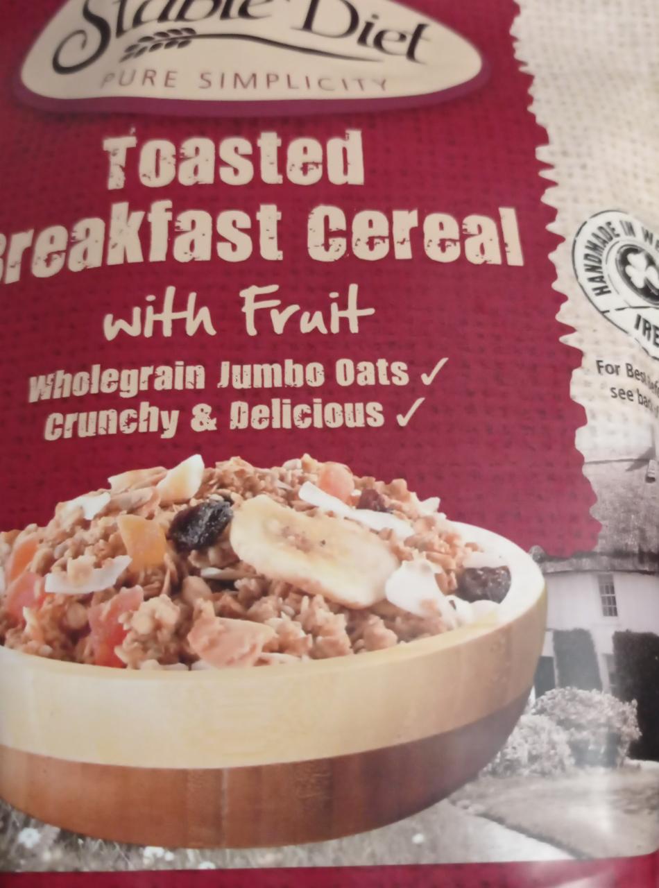 Fotografie - Toasted Breakfast Cereal with Fruit wholegrain jumbo oats Crunchy & Delicious Stable Diet