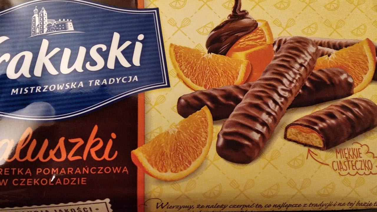 Fotografie - Paluszki z galaretką pomarańczową w czekoladzie Krakuski