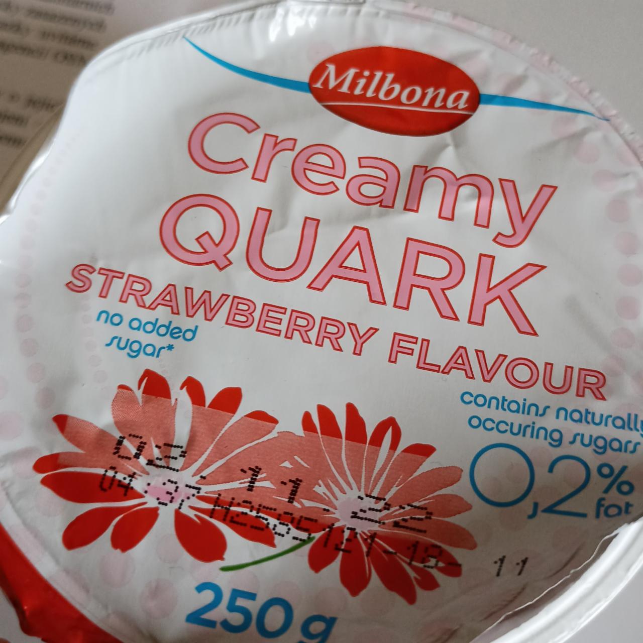 Fotografie - Creamy quark Strawberry Milbona