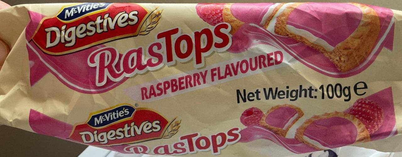 Fotografie - Digestives RasTops Raspberry flavoured McVitie´s