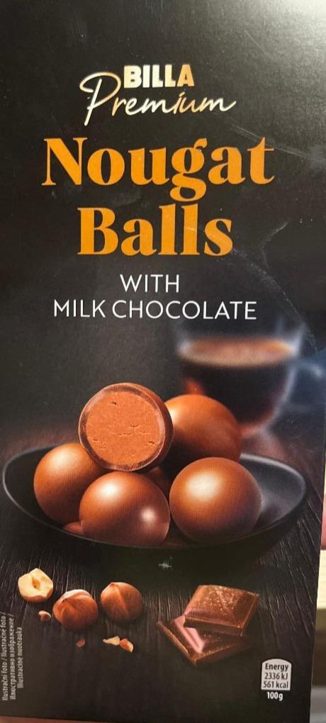 Fotografie - Nougat Balls with Milk Chocolate Billa Premium