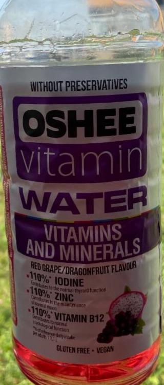 Fotografie - oshee vitamin water and minerals