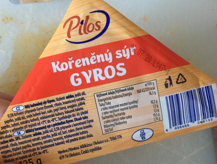 Fotografie - Kořeněný sýr gyros Pilos