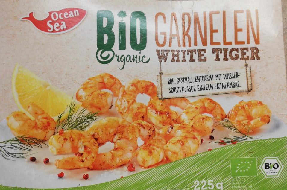 Fotografie - Bio Organic Garnelen White Tiger Ocean Sea