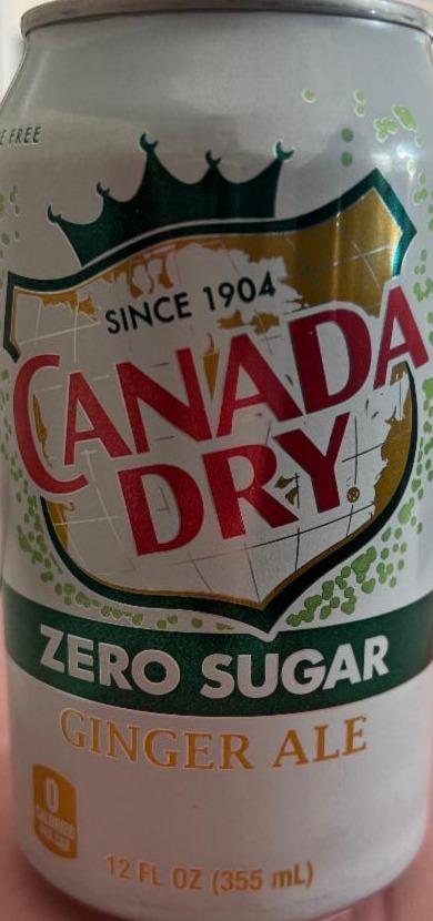 Fotografie - Zero sugar Ginger Ale Canada Dry