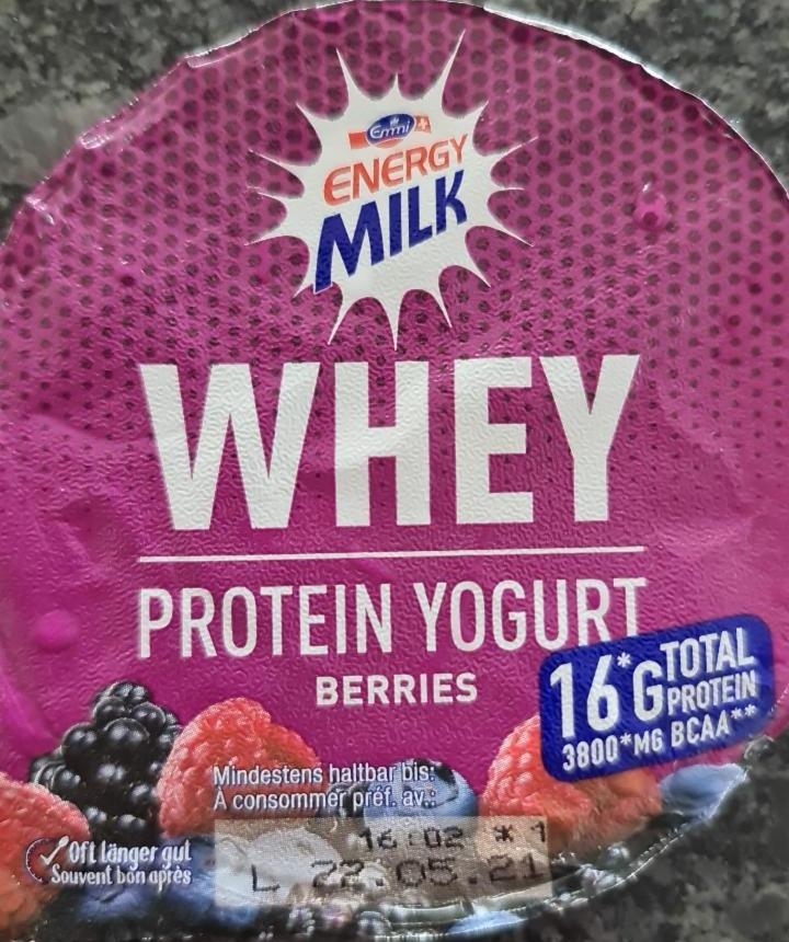Fotografie - Whey Protein Yogurt Berries Emmi
