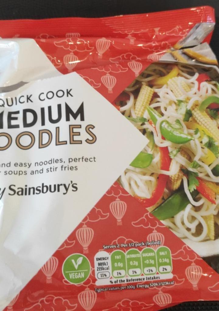 Fotografie - Quick Cook Medium Noodles by Sainsbury's