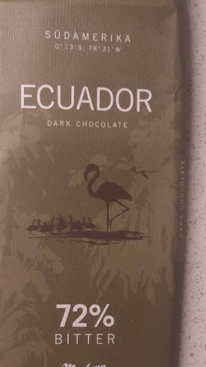 Fotografie - Ecuador dark chocolate 72% bitter Meybona