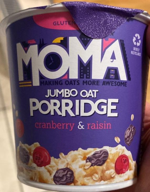 Fotografie - Jumbo oat porridge cranberry & raisin MOMA