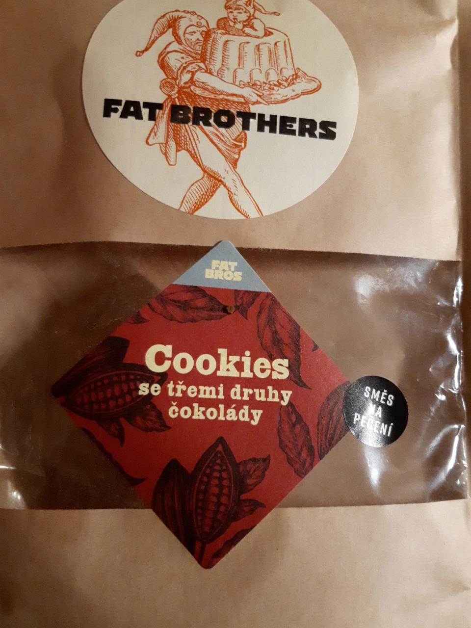 Fotografie - Cookies se třemi druhy čokolády směs na pečení Fat Brothers