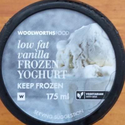 Fotografie - Low Fat Vanilla Frozen Yoghurt Woolworths