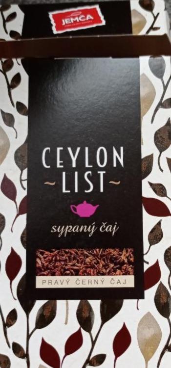 Fotografie - Ceylon list sypaný čaj