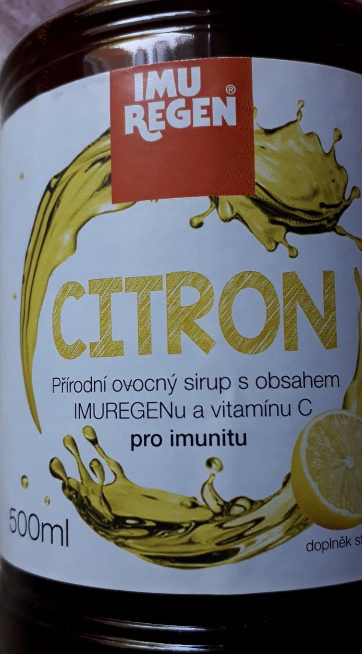 Fotografie - imuregen citron sirup