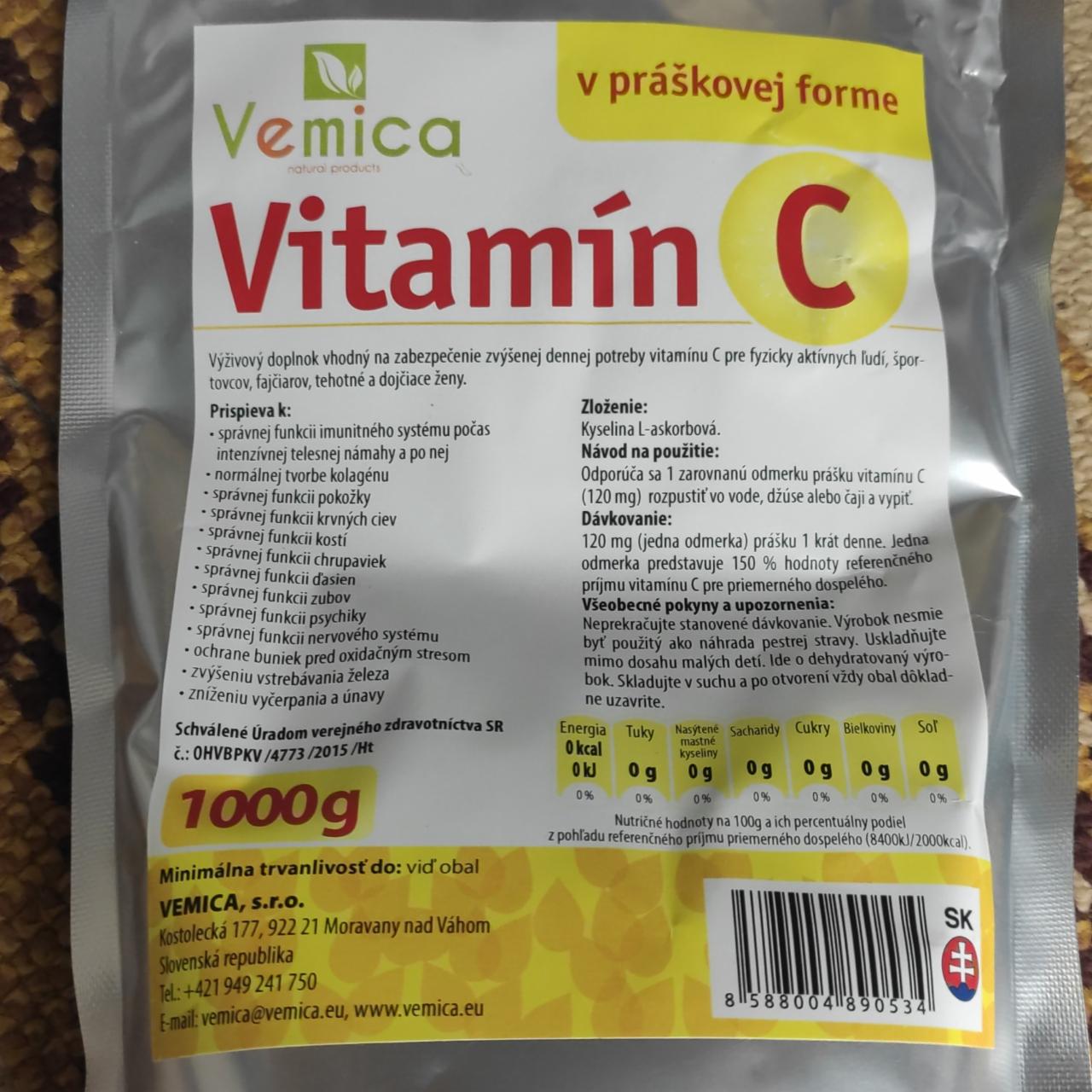 Fotografie - Vitamín C v prášku Vemica