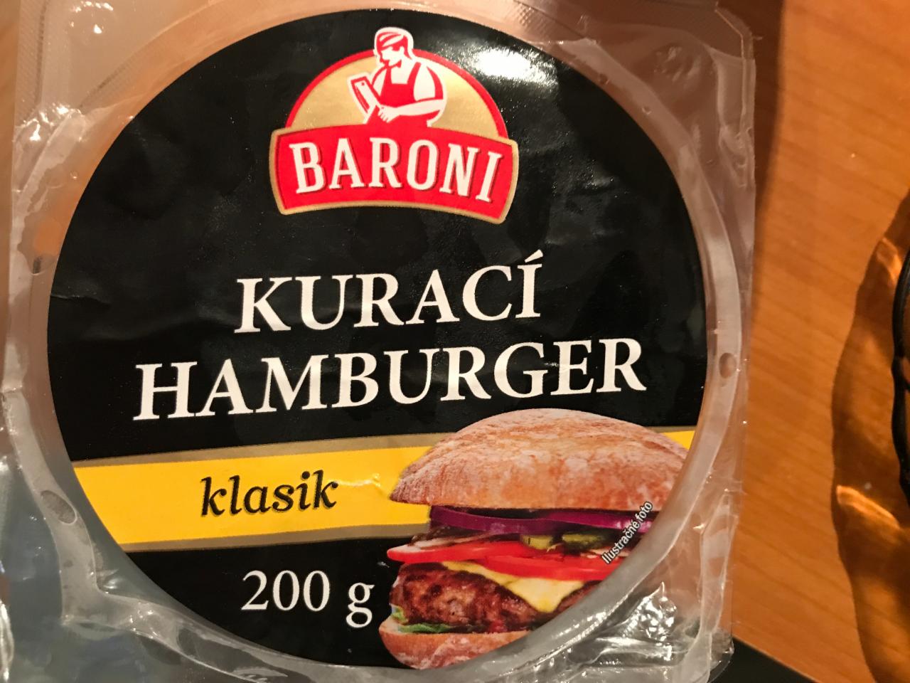 Fotografie - Kurací Hamburger klasik Baroni