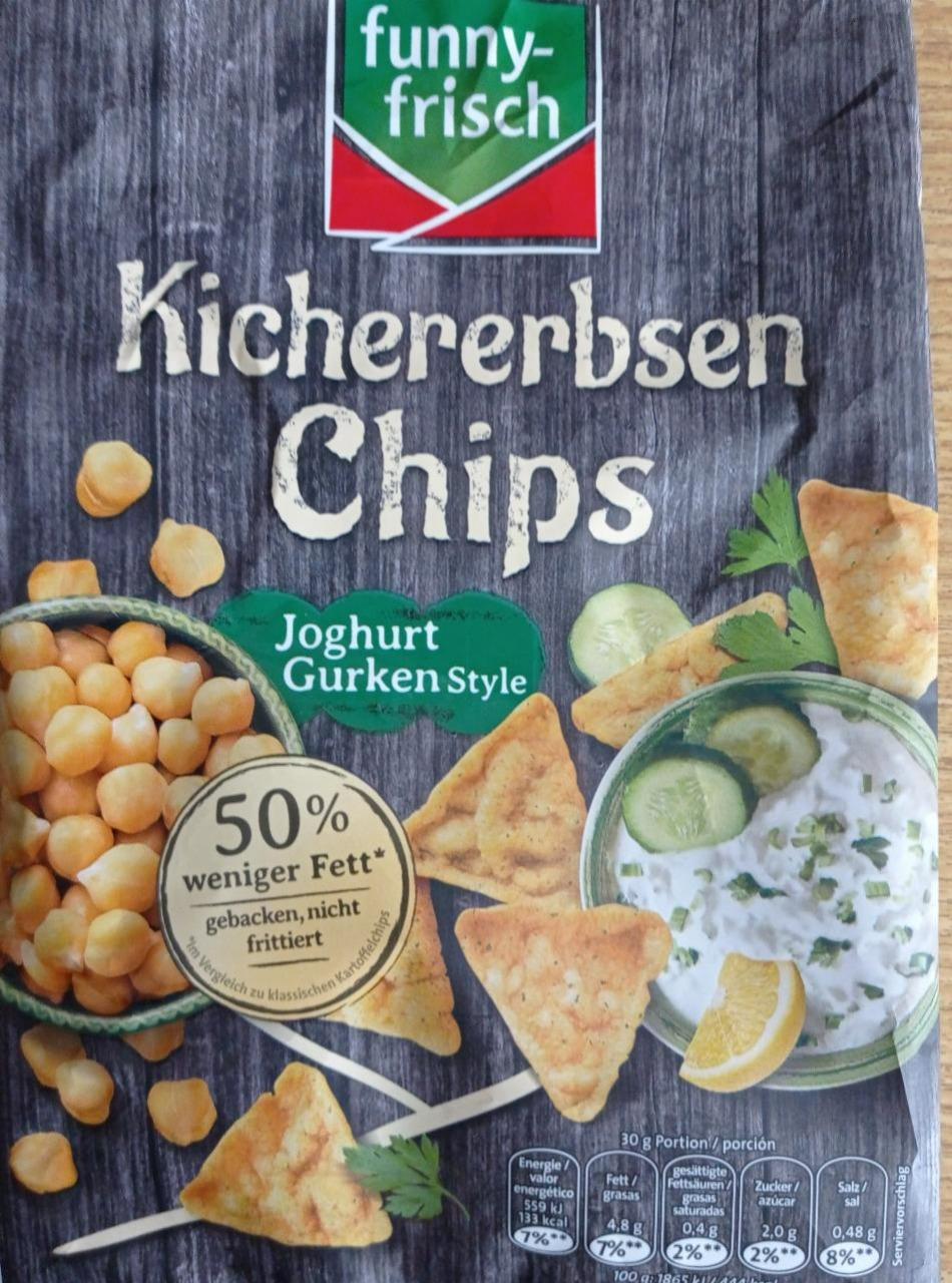 Fotografie - Kichererbsen Chips (Jogurt Gurken) cizrnové chipsy funny frisch