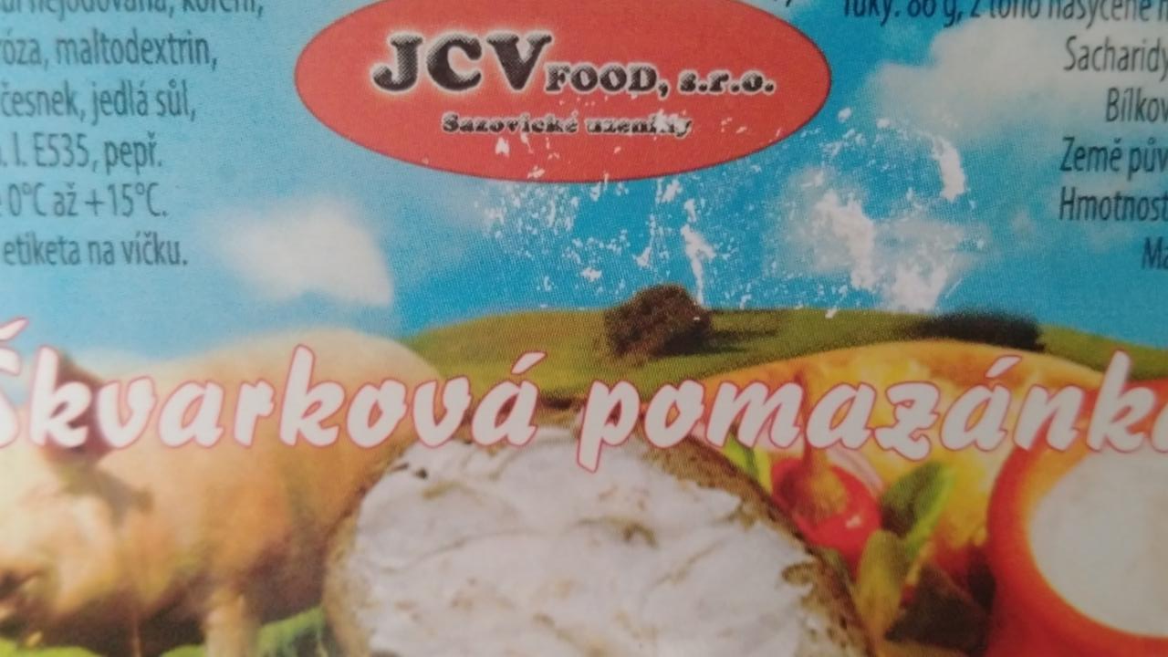Fotografie - Škvarková pomazánka JCV FOOD