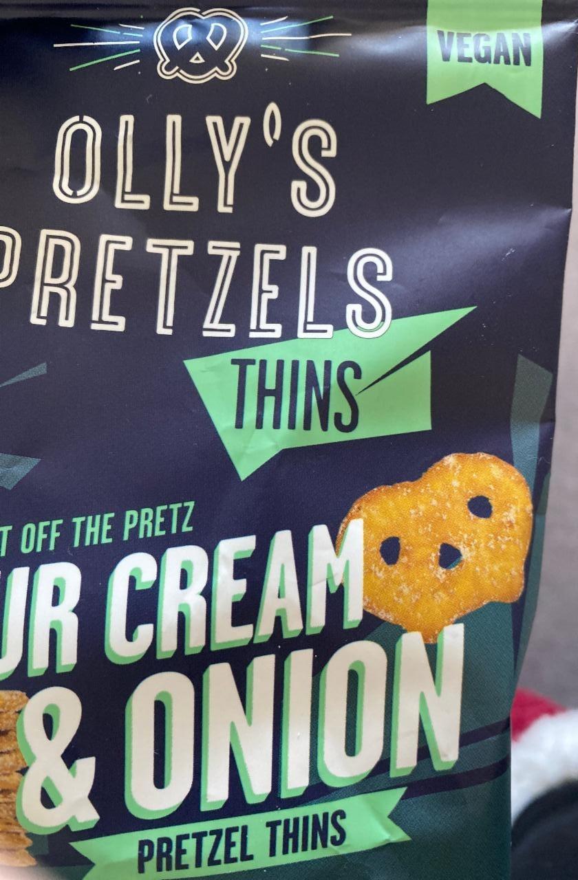 Fotografie - Pretzel Thins Vegan Sour Cream & Onion Olly's