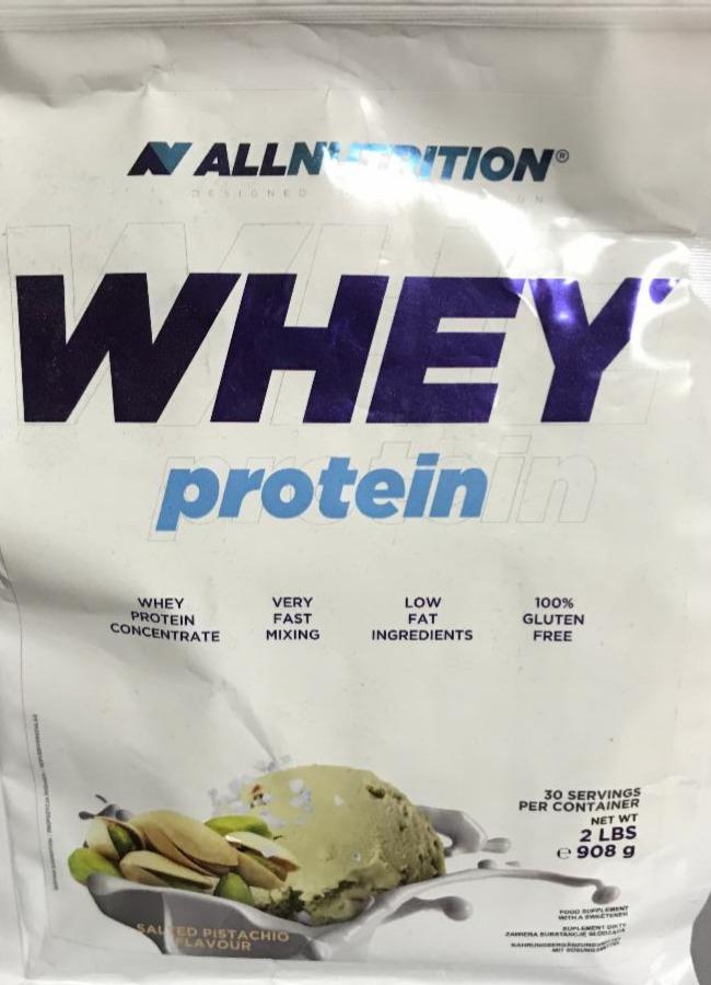 Fotografie - WHEY protein salted pistachio Allnutrition