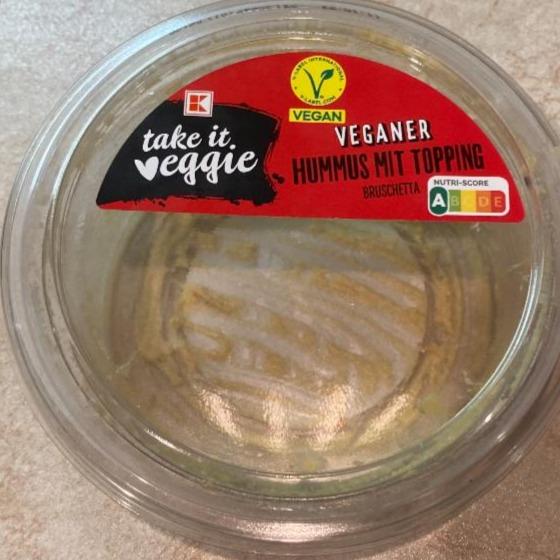 Fotografie - Veganer Hummus mit Toping (bruschetta) K-take it veggie
