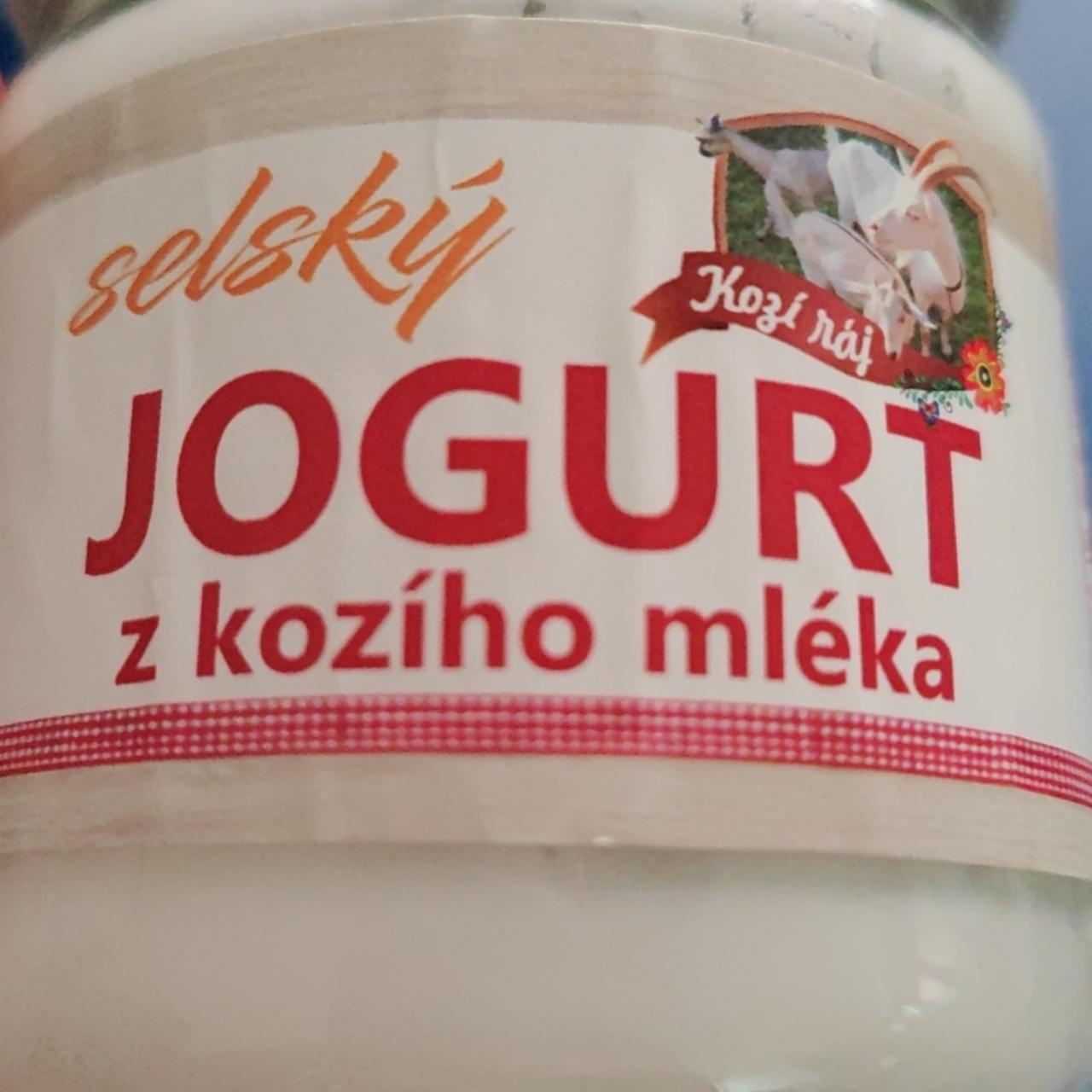 Fotografie - Selský jogurt z kozího mléka Kozí ráj