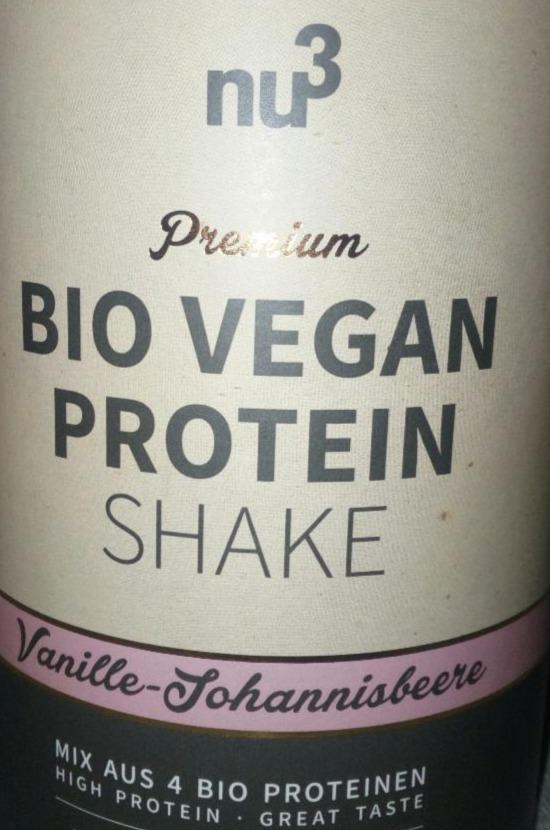Fotografie - Premium bio vegan protein shake vanille nu3