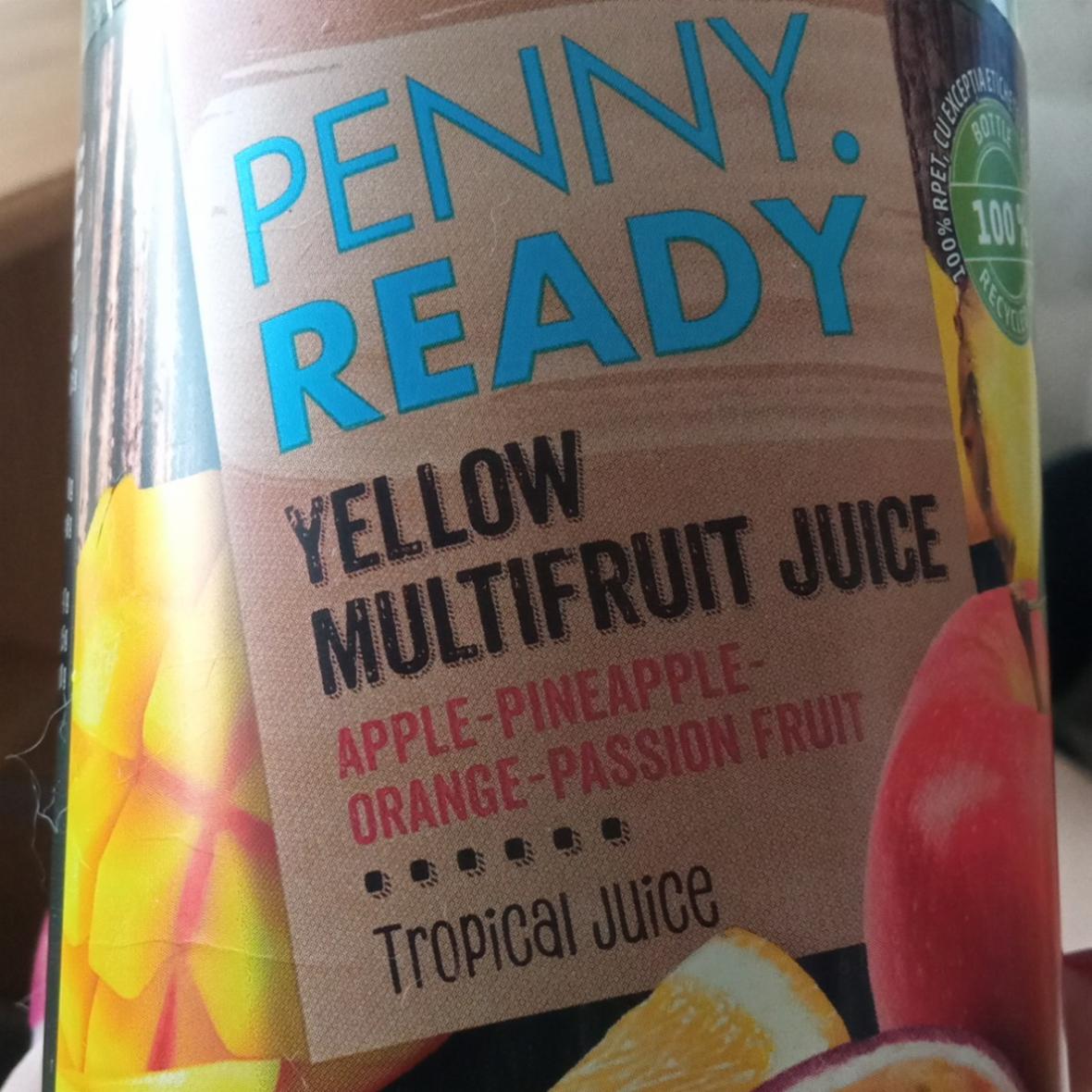 Fotografie - Yellow multifruit juice Penny READY