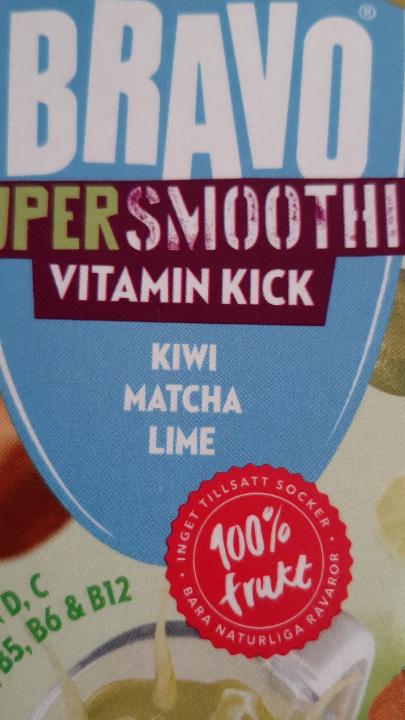 Fotografie - Super Smoothie Vitamin Kick Kiwi, Matcha & Lime Bravo