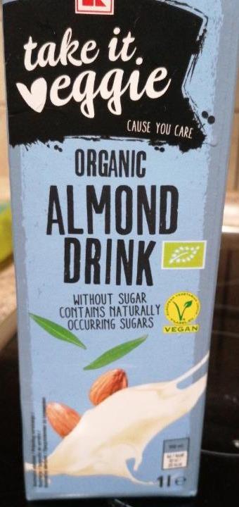 Fotografie - Organic Almond drink without sugar Take it veggie