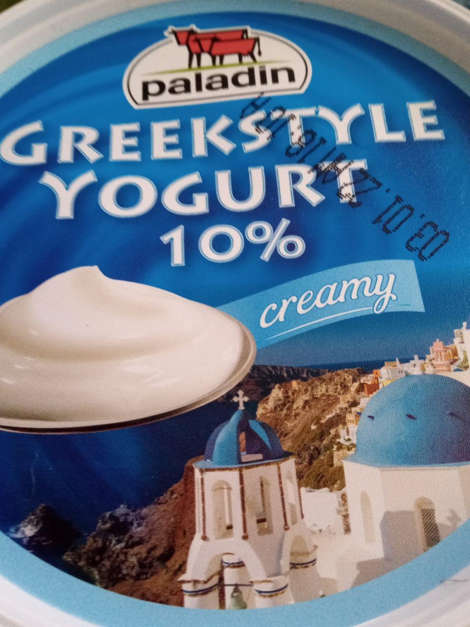 Fotografie - GreekStyle yogurt 10% creamy Paladin