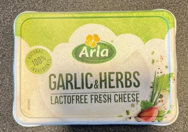 Fotografie - Garlic & Herbs LactoFree Fresh Cheese Arla