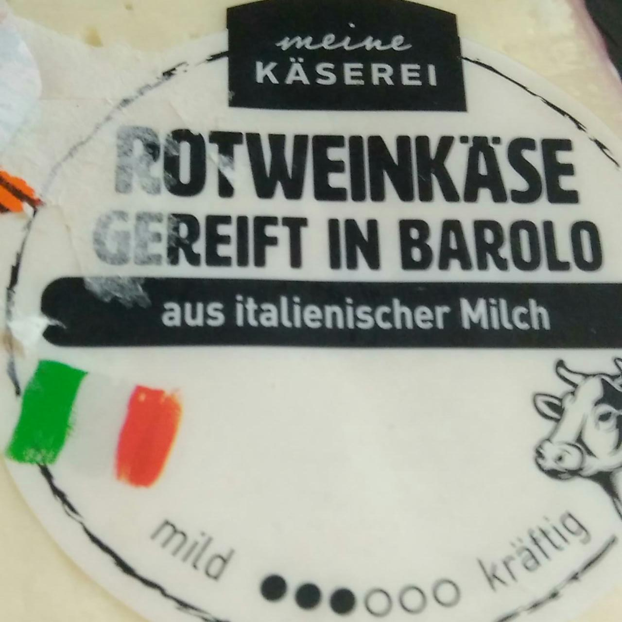 Fotografie - Rotweinkäse gereift in barolo aus italienischer Milch Meine Käserei