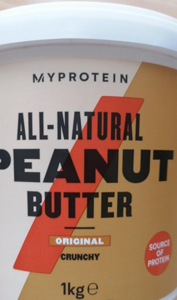 Fotografie - All-Natural Peanut Butter Original Crunchy Myprotein