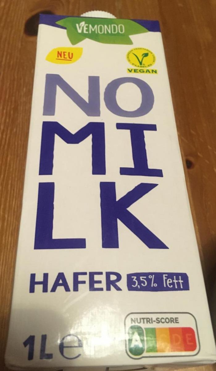 Fotografie - No Milk Hafer 3,5% Fett Vemondo