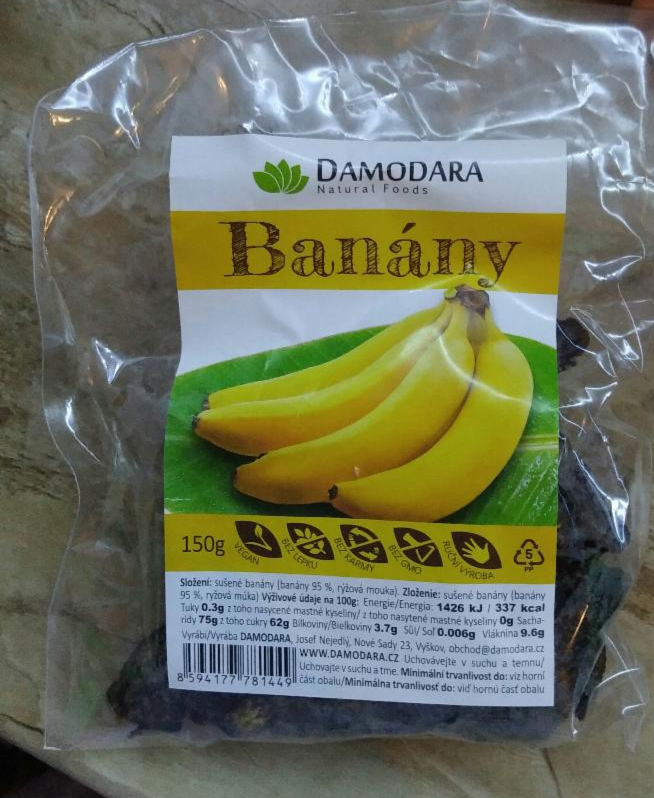 Fotografie - Banány sušené - Damodara