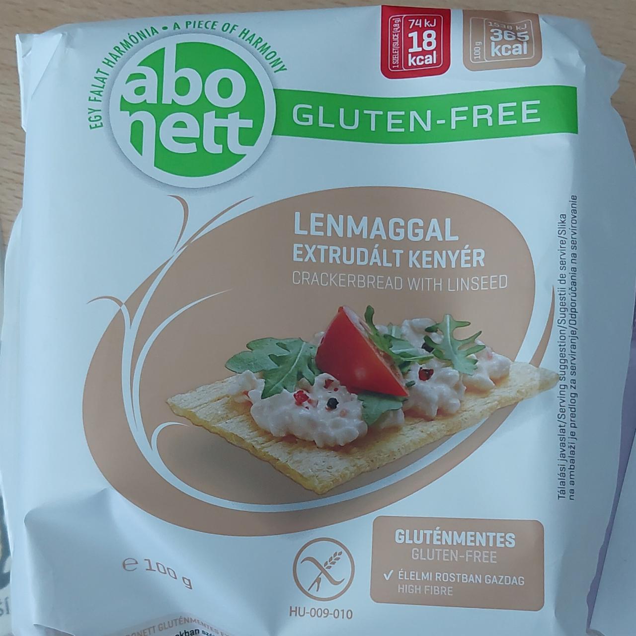 Fotografie - Lenmaggal Extrudált Kenyér gluten-free Abonett