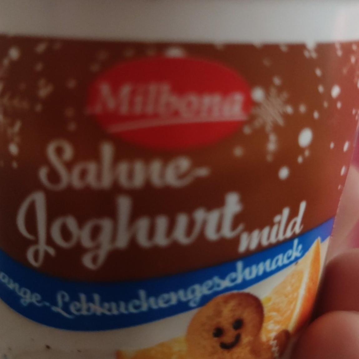 Fotografie - Sahne-Joghurt mild Orange-Lebkuchengeschmack Milbona