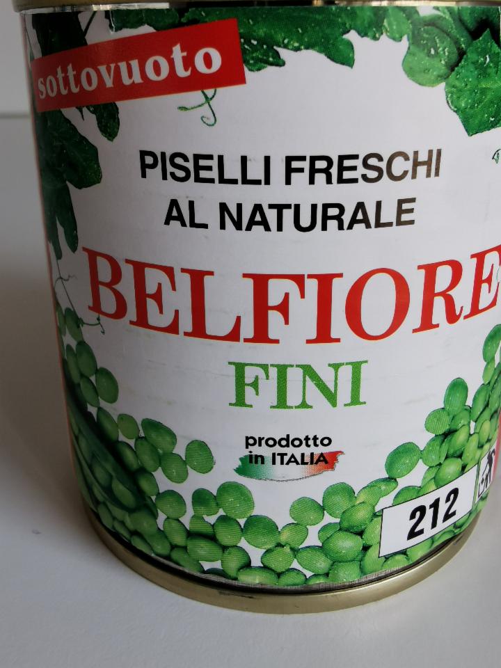 Fotografie - Piselli freschi al naturale Belfiore Fini