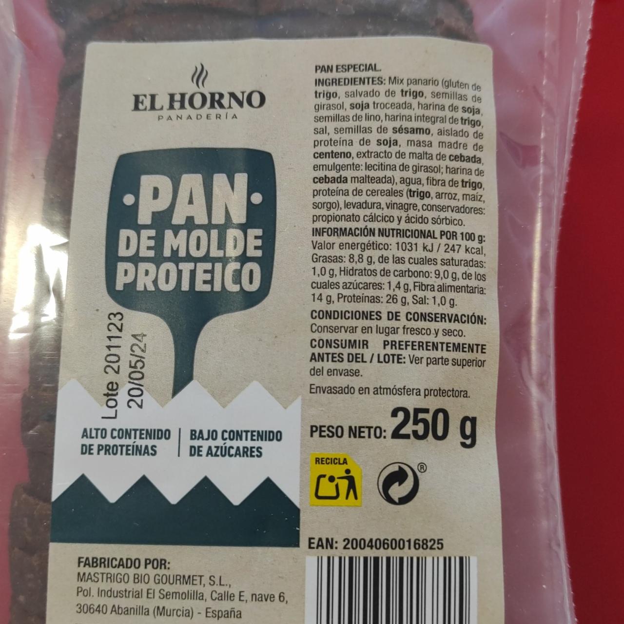 Fotografie - Pan de Molde Proteico El Horno