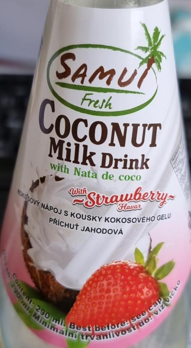 Fotografie - Coconut Milk Drink Strawberry flavour Samui Fresh