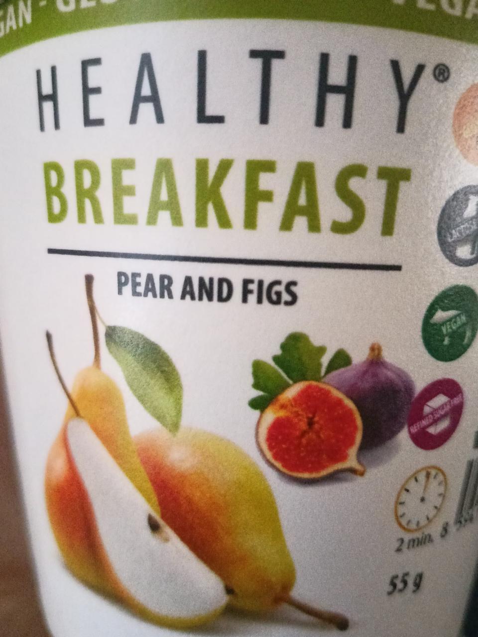 Fotografie - Healthy breakfast Pear and Figs