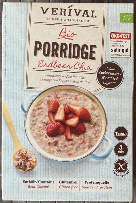 Fotografie - Bio Porridge Erdbeer-Chia Verival