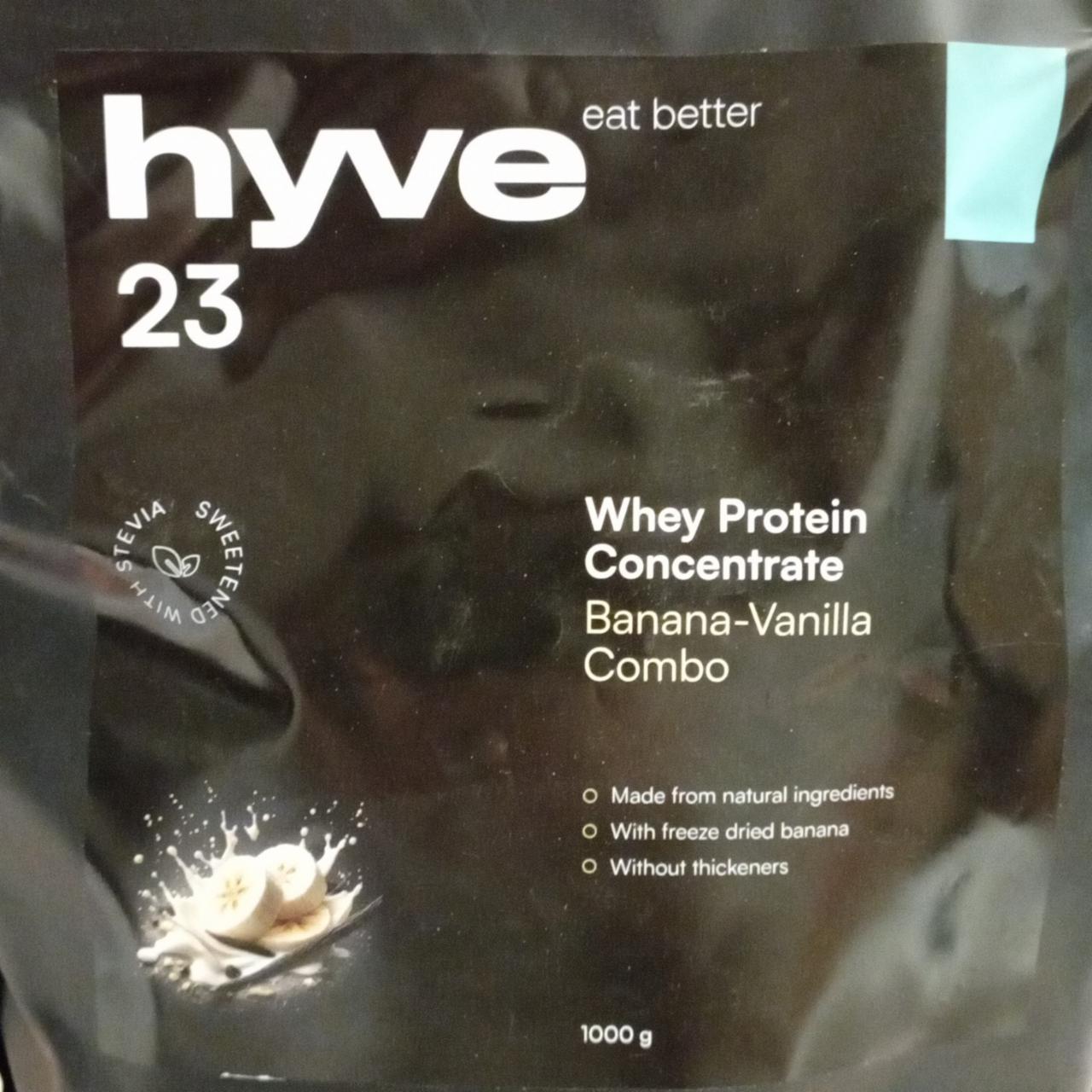 Fotografie - Whey Protein Concetrate Banana Vanilla Combo Hyve