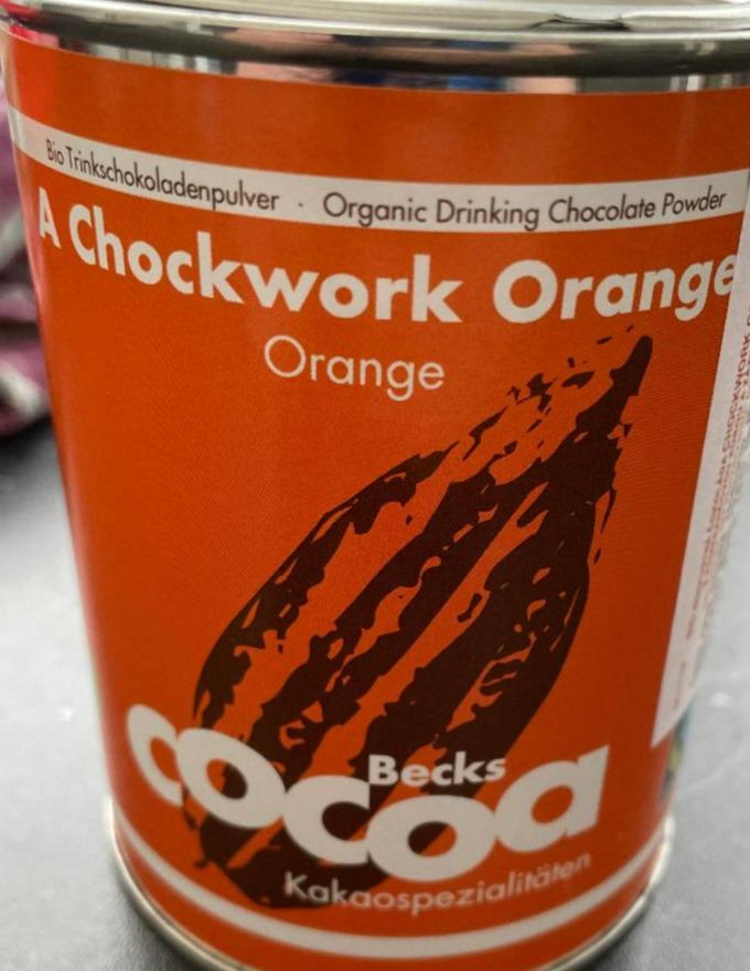Fotografie - A Chockwork Orange Organic Chocolate Powder Becks Cocoa