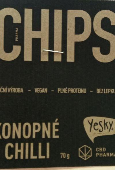 Fotografie - Yesky Chips konopné s chilli