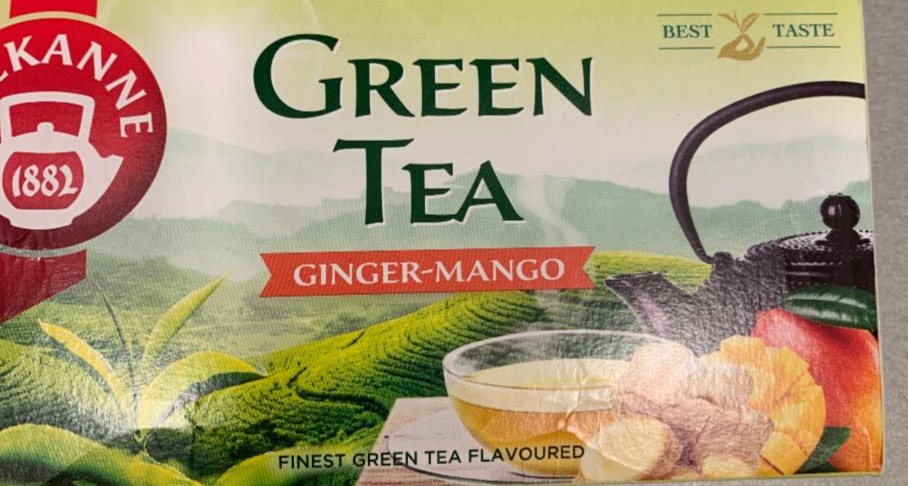 Fotografie - zelený čaj ginger-mango Teekanne