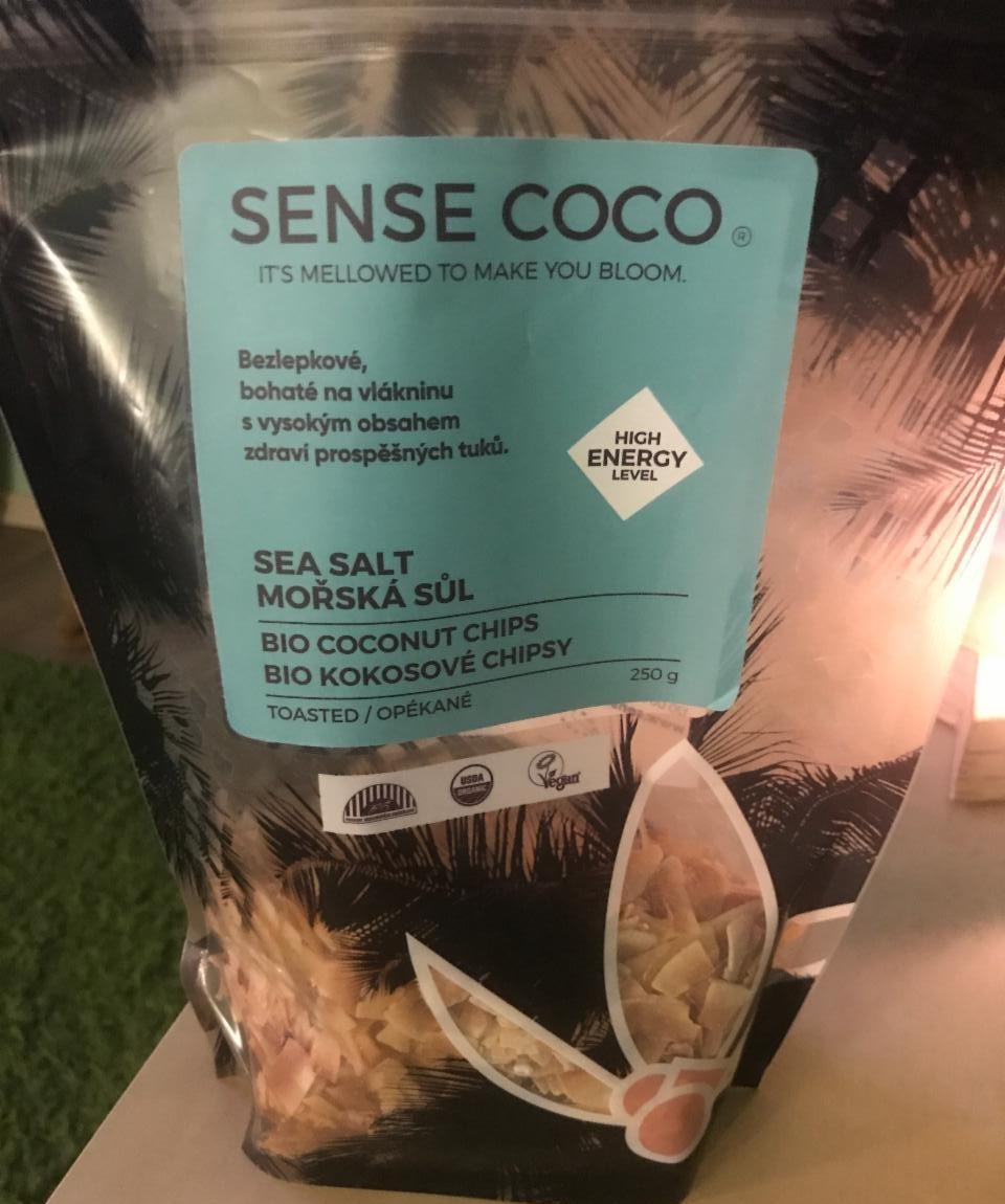 Fotografie - SENSE COCO Kokosové chipsy mořská sůl 